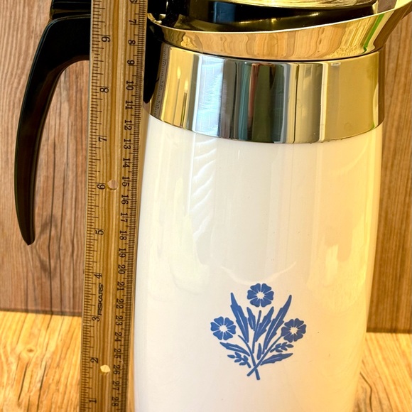 Vintage Corning Ware Cornflower Blue 10-Cup Coffee Percolator - Picture 16 of 16